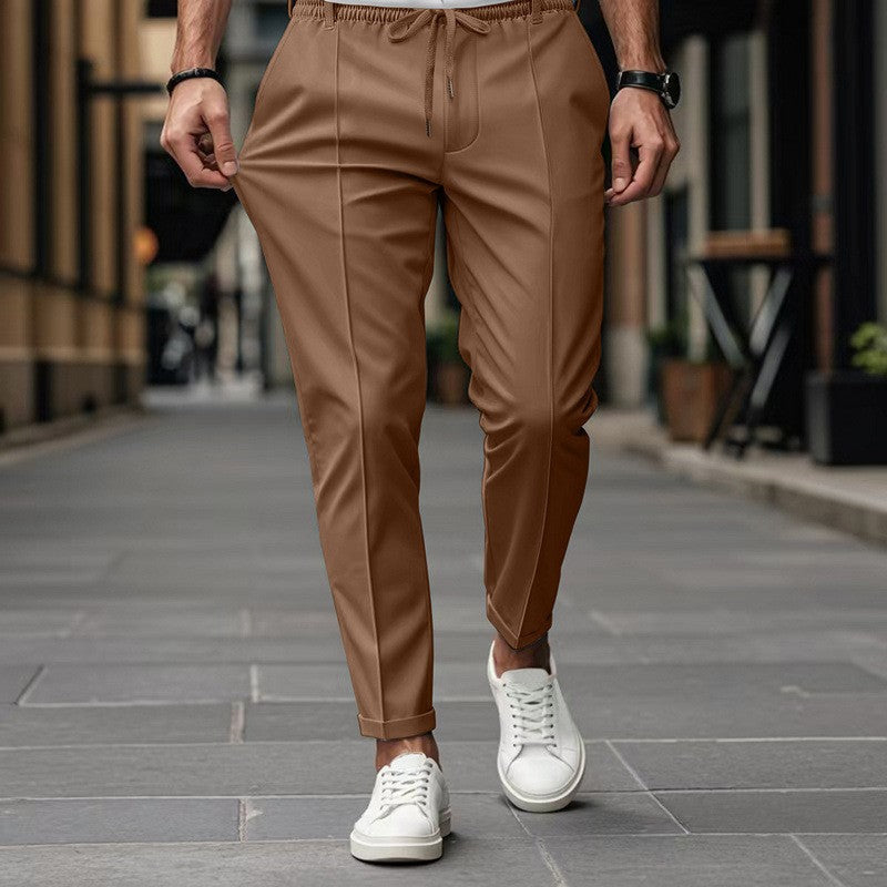 Men's Fashion Slim-Fit Jogging Pants with Elastic Waistband and Practical Side Pockets Lune London
