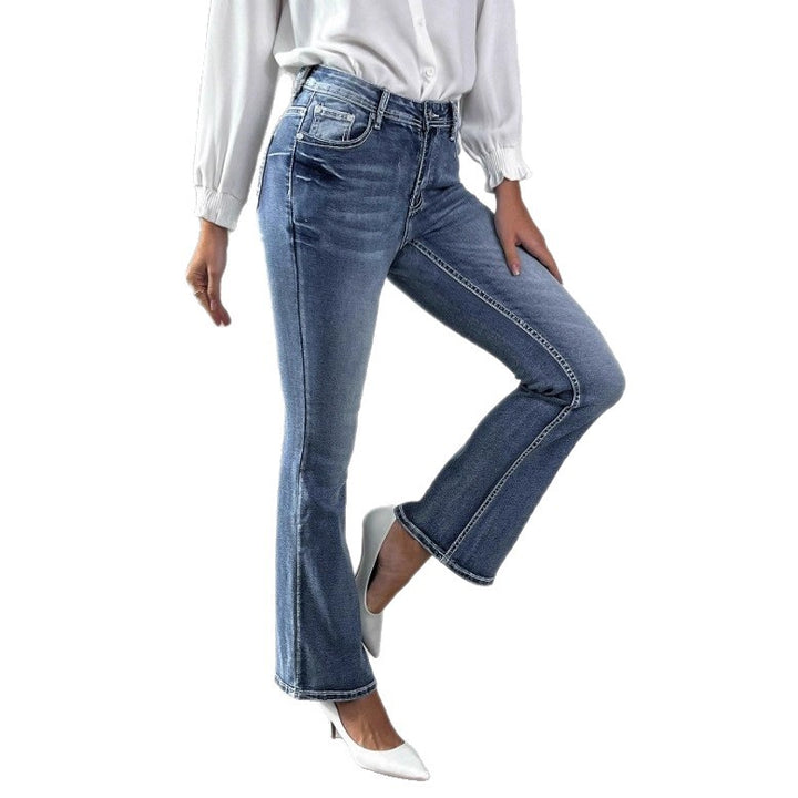Women's slim bootcut jeans with a slight flare and sculpting stretch waistband Amarae