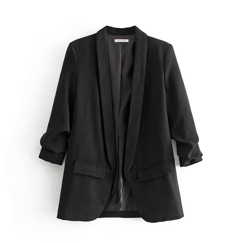 Elegant blazer for women with rolled-up sleeves and practical pockets Lune London