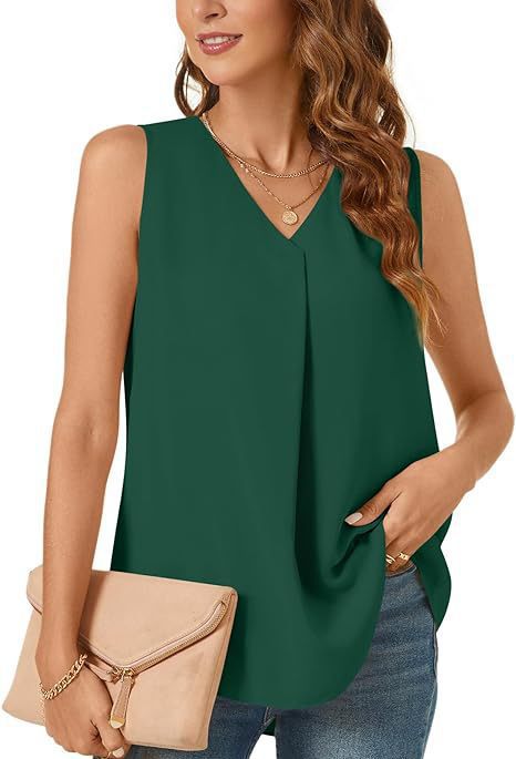 Women V-Neck Pleated Casual Top Lune London