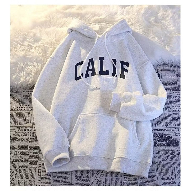Women's hoodie with eye-catching Uni logo and soft inner lining Chic & Stil
