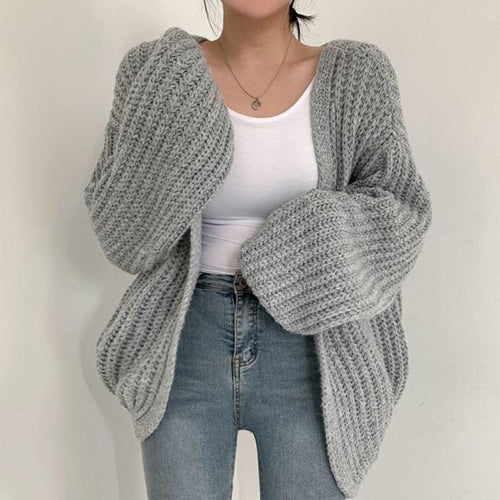 Women's comfortable cardigan with loose design and soft texture Amarae