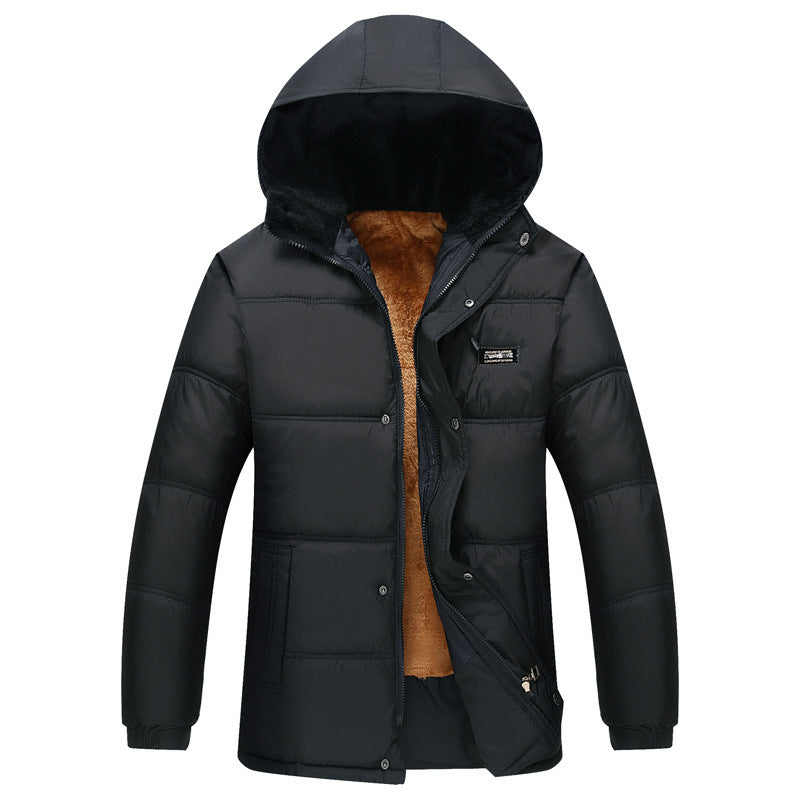 Veste matelassée tendance pour hommes avec doublure douillette et col à capuche réglable Lune London