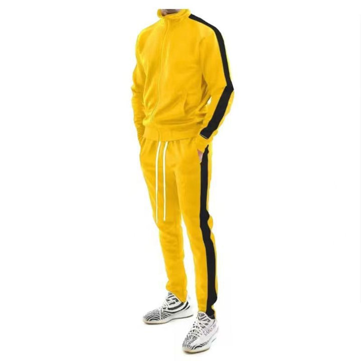 Slim-fit sports training jacket for men with high collar Lune London