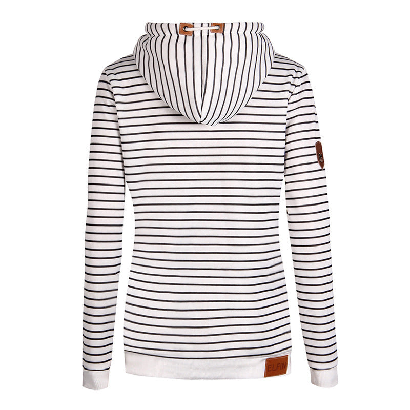 Women's hoodie with striped design and high-quality details Lune Londonl