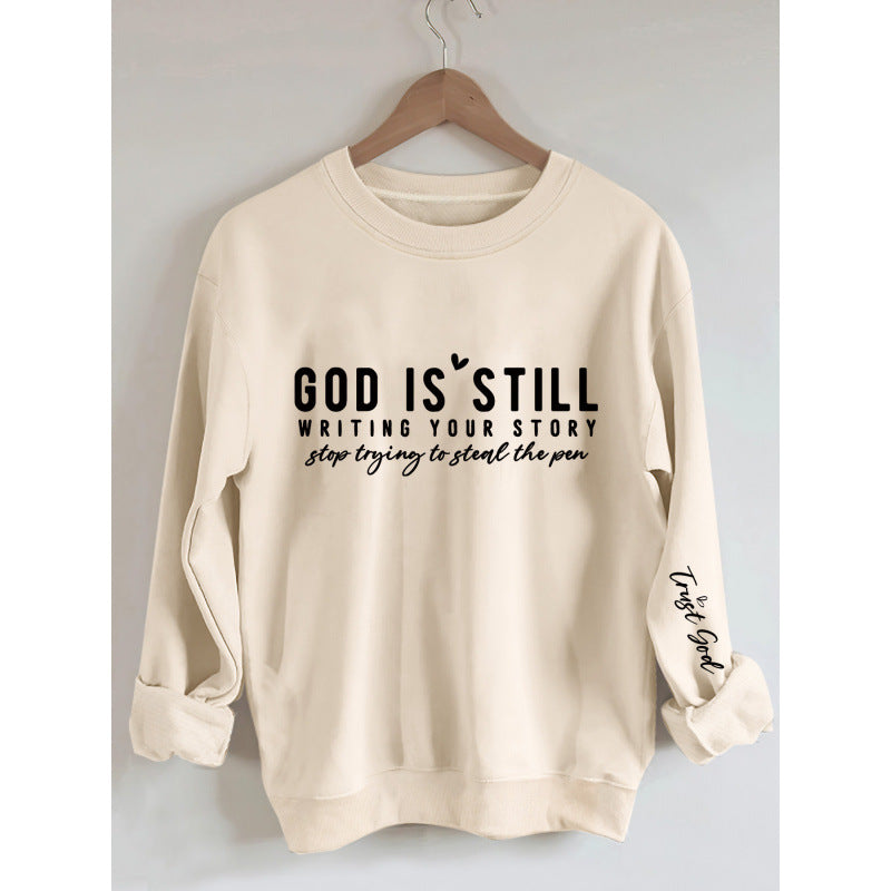 Women’s sweatshirt with inspiring lettering and soft material Lune London