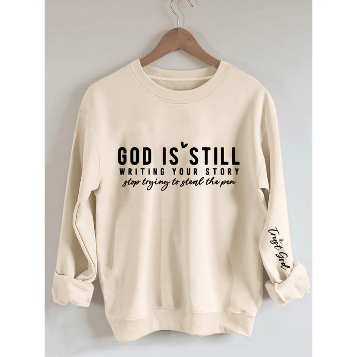 Women’s sweatshirt with inspiring lettering and soft material Lune London
