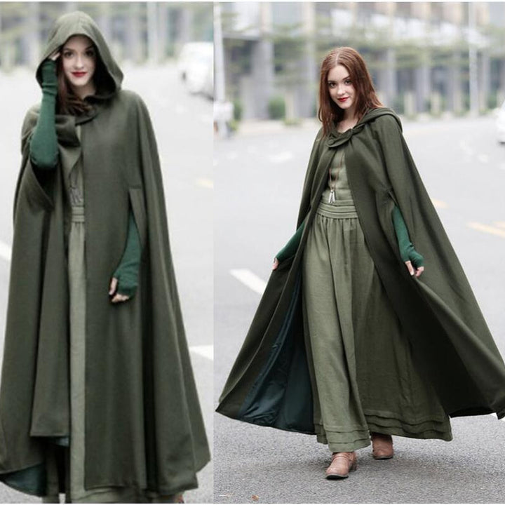 Elegant women's coat with hood made of high-quality fabric Lune London