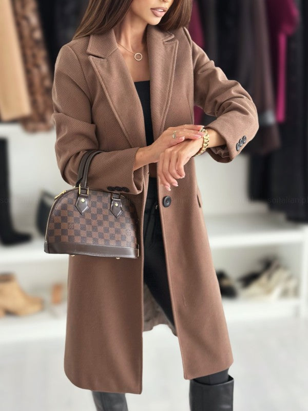 Ladies Elegant, chic Long coat with pockets Lune London