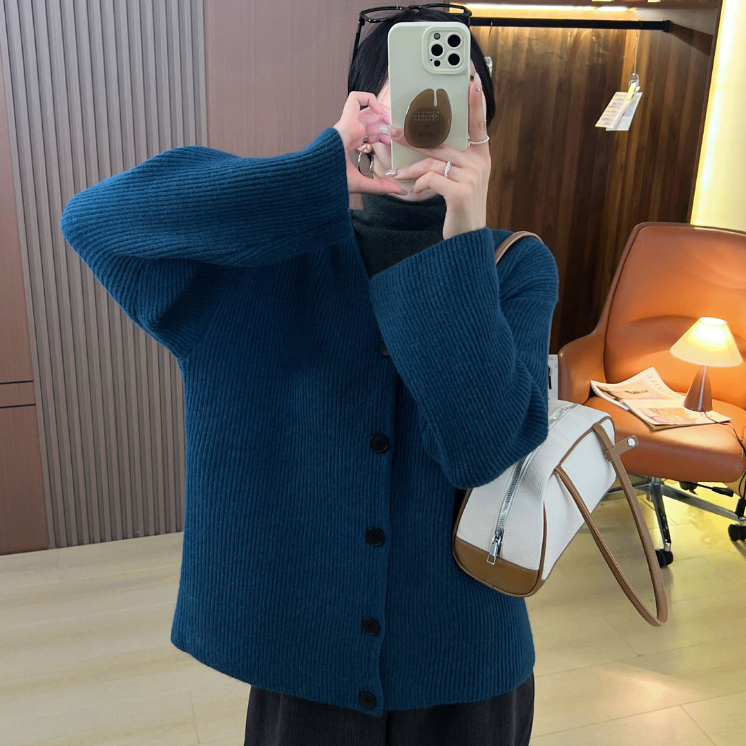 Gilet en tricot épais pour femmes avec une coupe décontractée et des manches profondes Chic & Stil