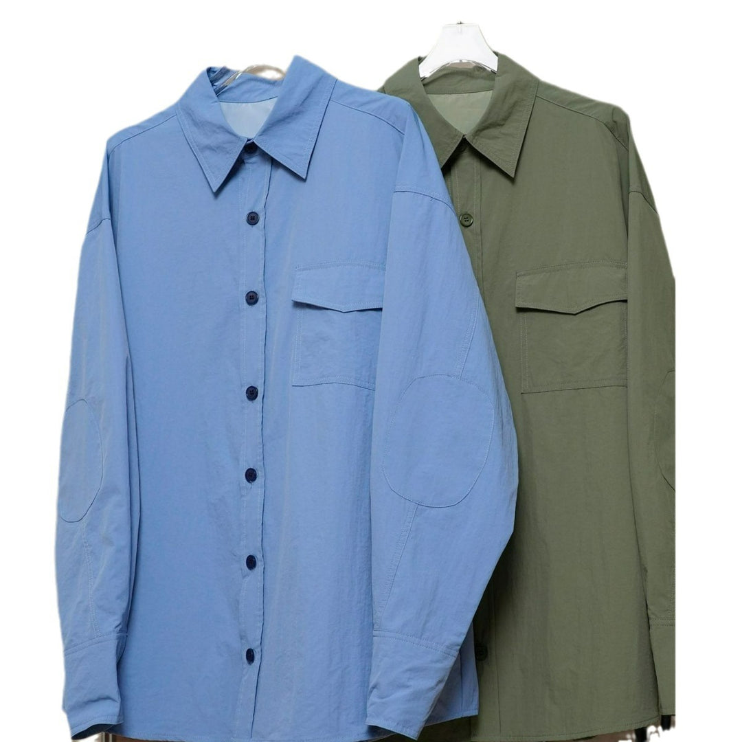 Women's Boxy-Field Shirt made of lightweight cotton twill with chest flap and dropped shoulder Amarae