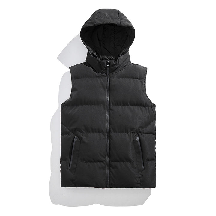 Ladies quilted thermal insulating vest with removable hood Amarae