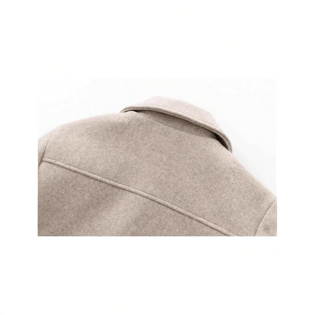 Elegant wool jacket for women with practical flap pockets and high-quality zipper Lune London