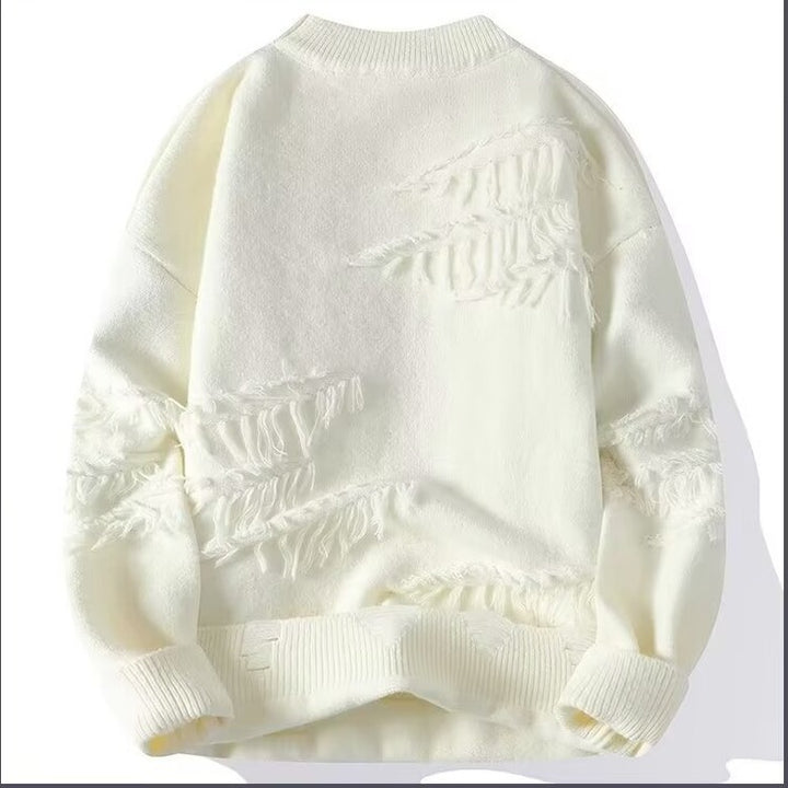 Ladies comfortable sweatshirt with unique fringe details Lune London