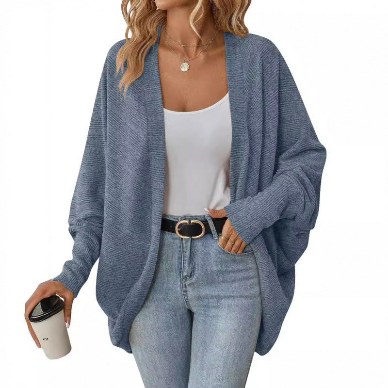 Women casual knitted cardigan with oversized fit and relaxed sleeves Lune London