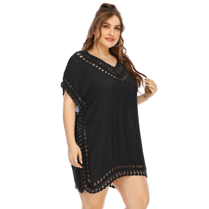 Women Boho Crochet Detail Chic Pareo Style