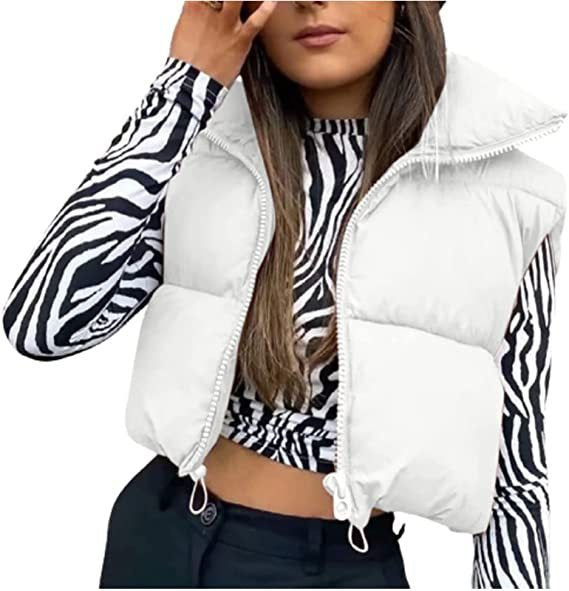 Ladies Fashionable Gilet with High Collar and Flattering Cut Lune London