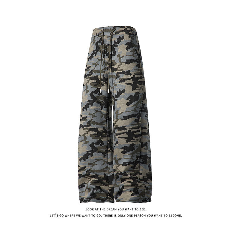 Lune London casual leisure pants for women in camouflage style