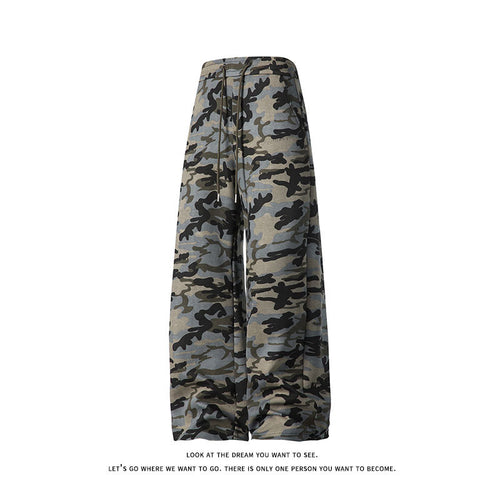 Amarae casual leisure pants for women in camouflage style
