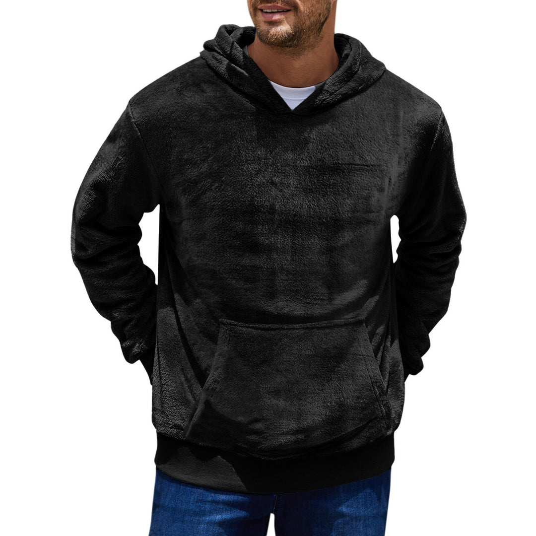 Comfortable fleece hoodie for men with kangaroo pocket Lune London