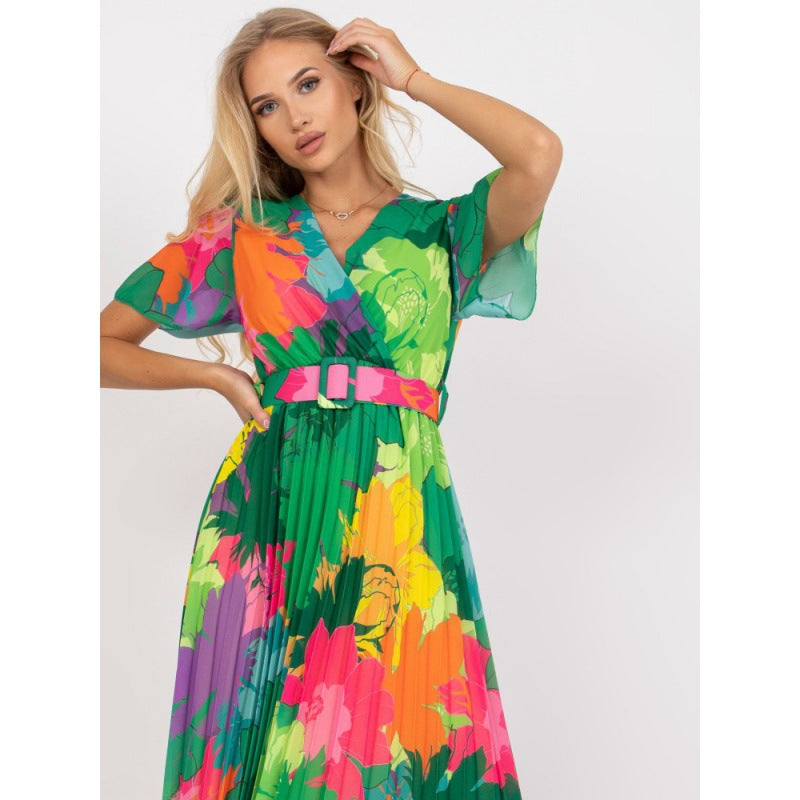 Lune London women’s floral maxi wrap dress