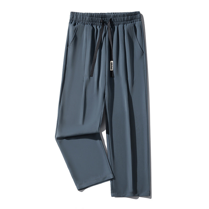Casual men's pants made of breathable fabric with adjustable waist and side pockets Lune London