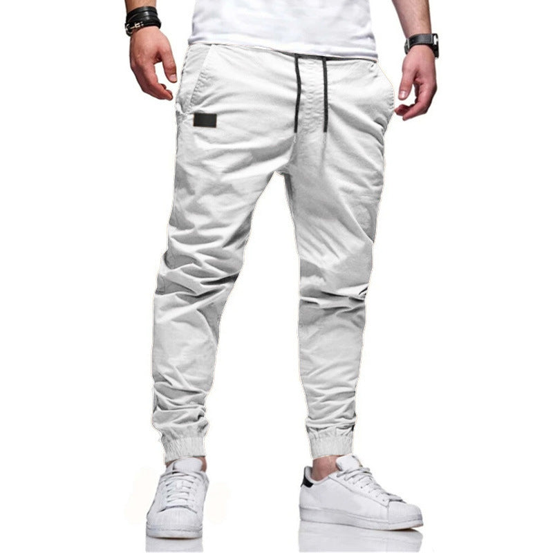 Men's cargo pants with functional pockets and elastic waistband Lune London