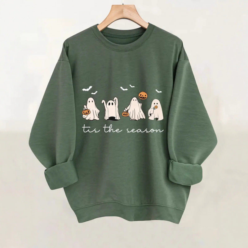 Women's sweatshirt with playfully spooky design Lune London