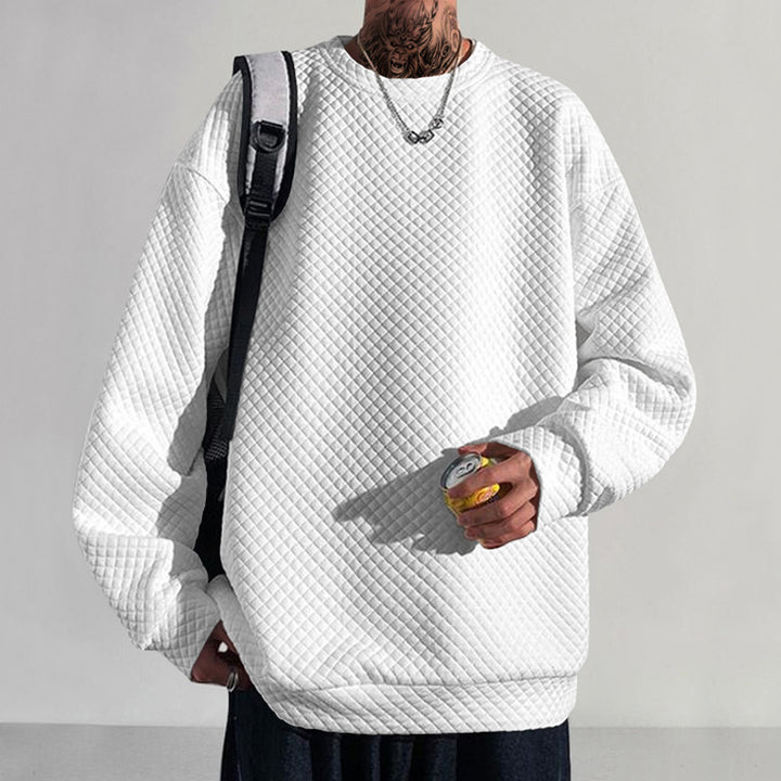 Men's Sweatshirt with Chic and Stylish Textured Design