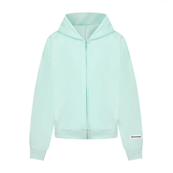 Women’s hoodie sweat jacket with full zip, kangaroo pocket and relaxed fit Amarae