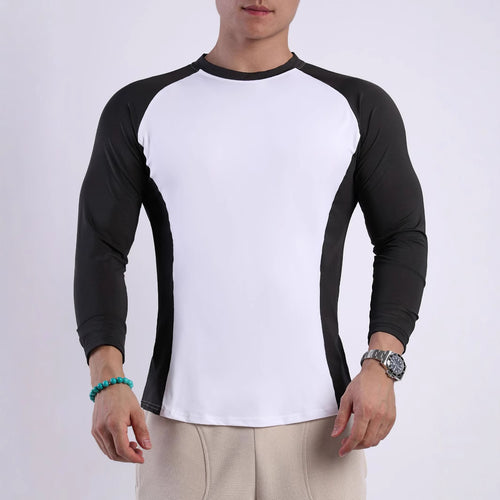 Long sleeve T-shirt for men with breathable inserts and ergonomic cut Amarae