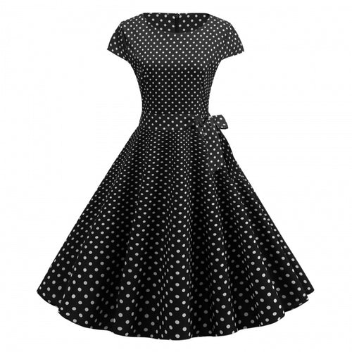 Robe évasée pour femmes avec des pois et une coupe élégante Chic & Stil