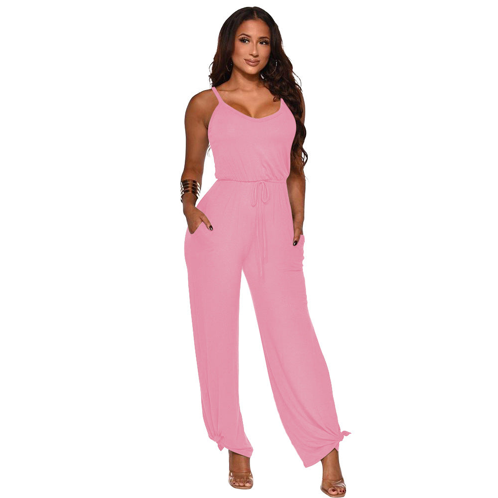 Ladies Casual Sleeveless Jumpsuit Lune London