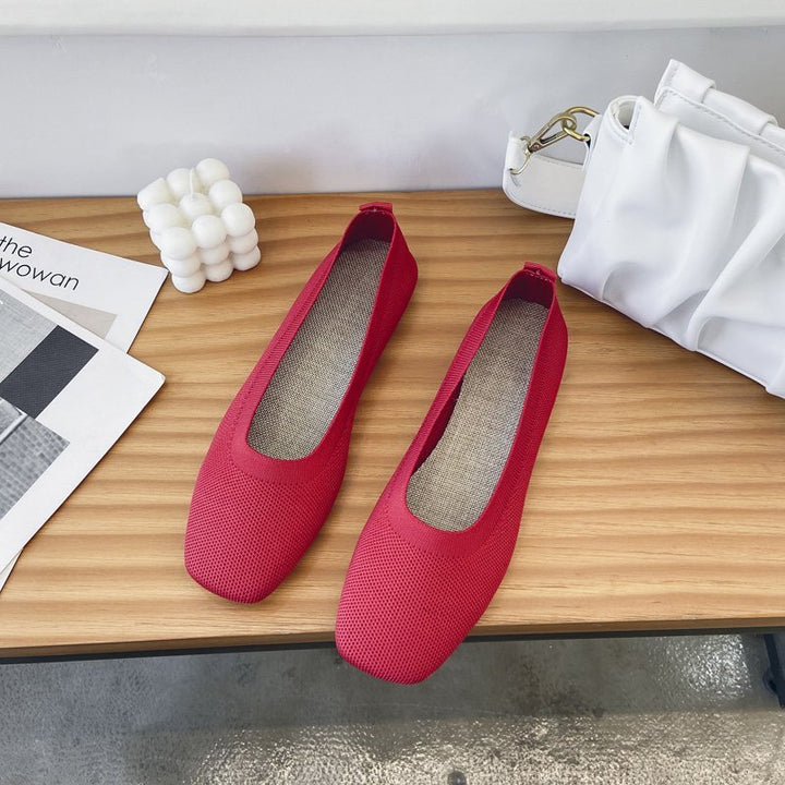 Women's Breathable Ballet Flats Made of Flexible Material Lune London