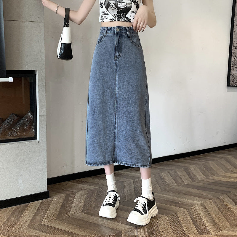 Robe midi femme en denim Chic & Stil