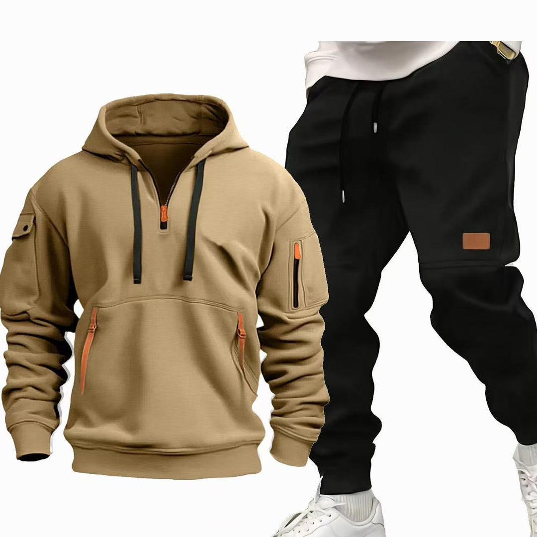 Lune London Functional Hooded Sweatshirt and Jogging Pants Set for Men