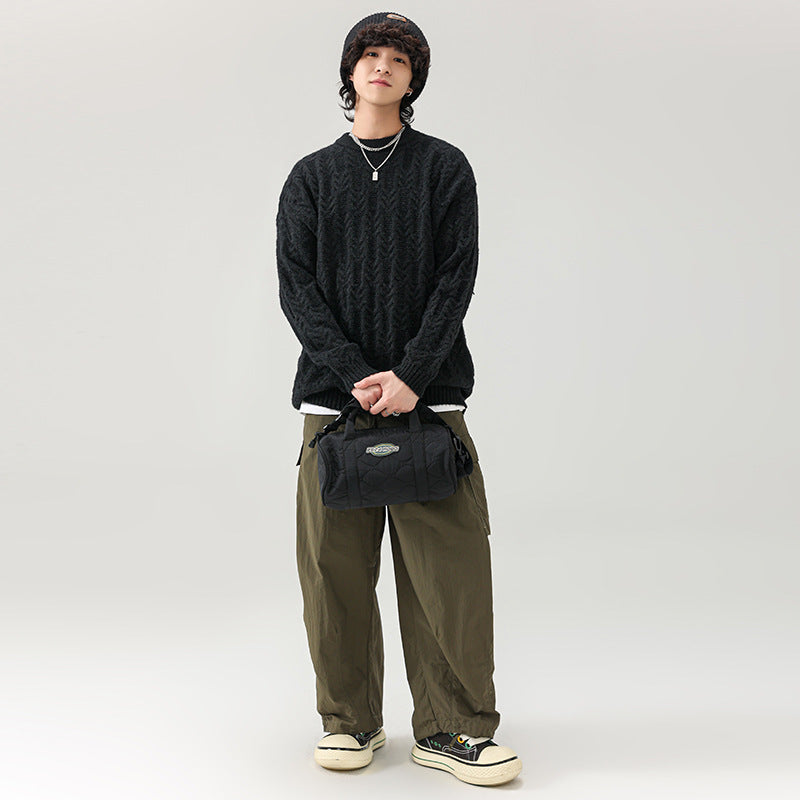 Chunky knit sweater for men with classic pattern Lune London