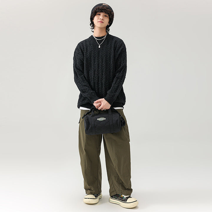 Chunky knit sweater for men with classic pattern Lune London