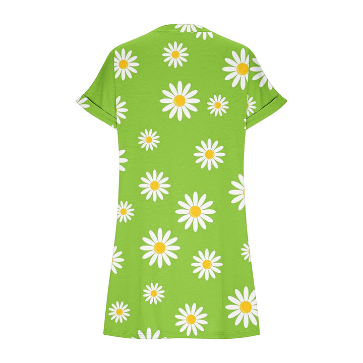 Chic Floral Print Shift Dress for Women