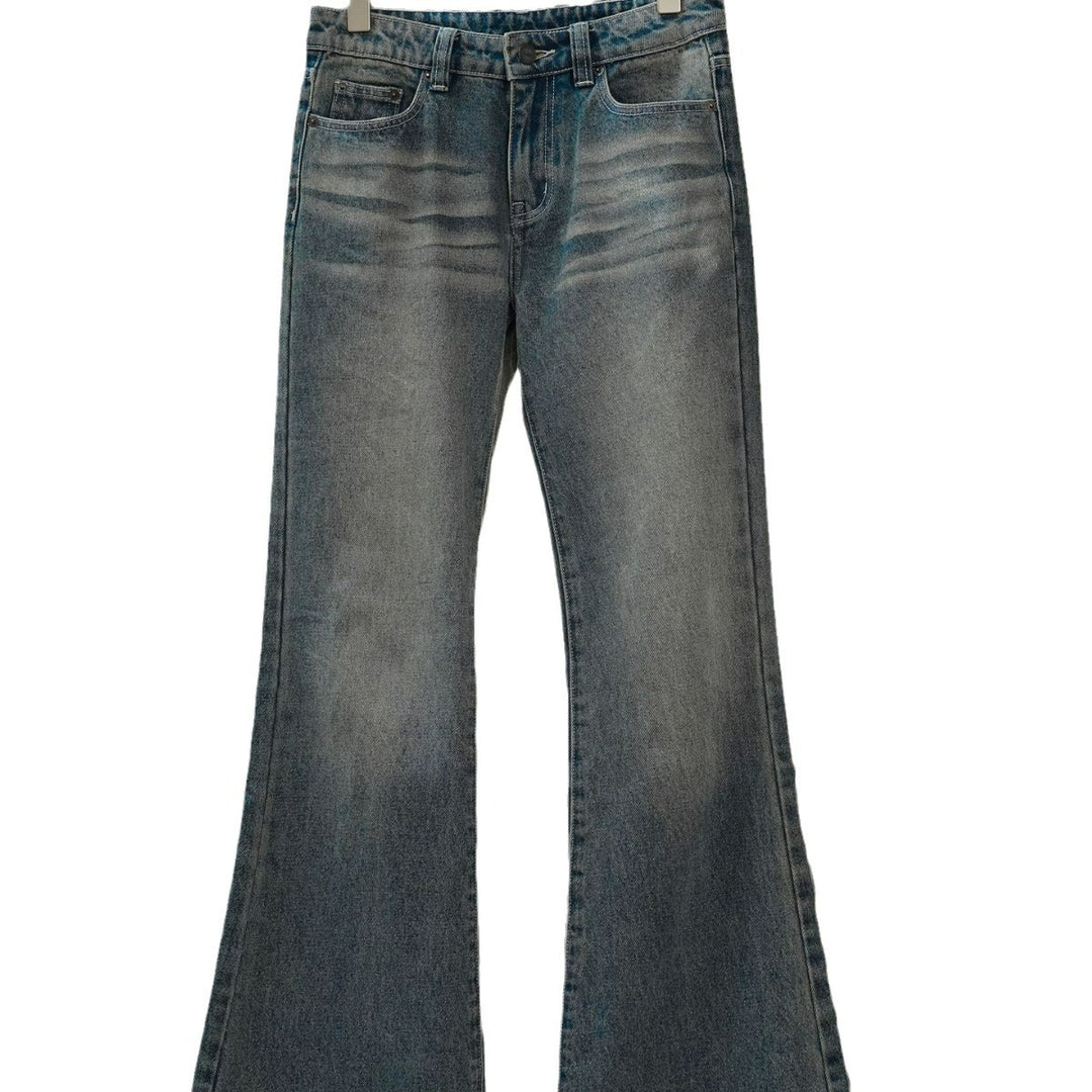 Women's High-Waisted Denim Palazzo Pants in Vintage Look with Wide Leg and Slight Flare Amarae
