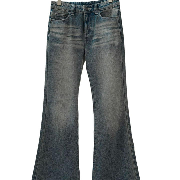 Women's High-Waisted Denim Palazzo Pants in Vintage Look with Wide Leg and Slight Flare Amarae