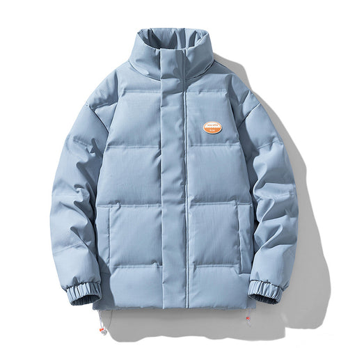 Lady insulated down jacket with high collar and side piped pockets Amarae