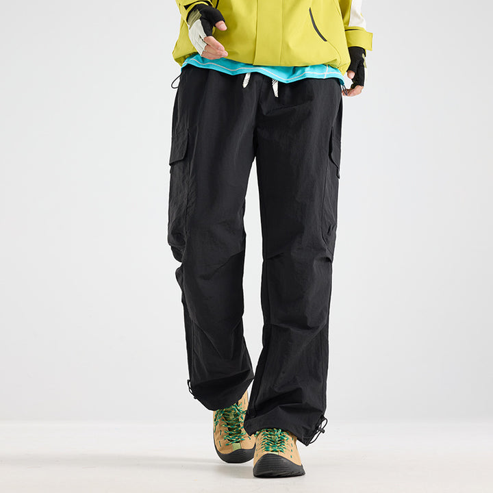 Men's Lightweight Technical Cargo Trekking Pants with Drawstring Waist and Adjustable Leg Openings Amarae