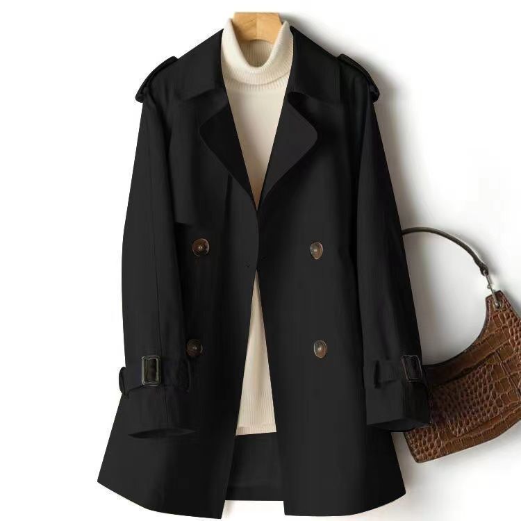 Amarae | Classic Double-Breasted Trench Coat - Versatile Urban Style