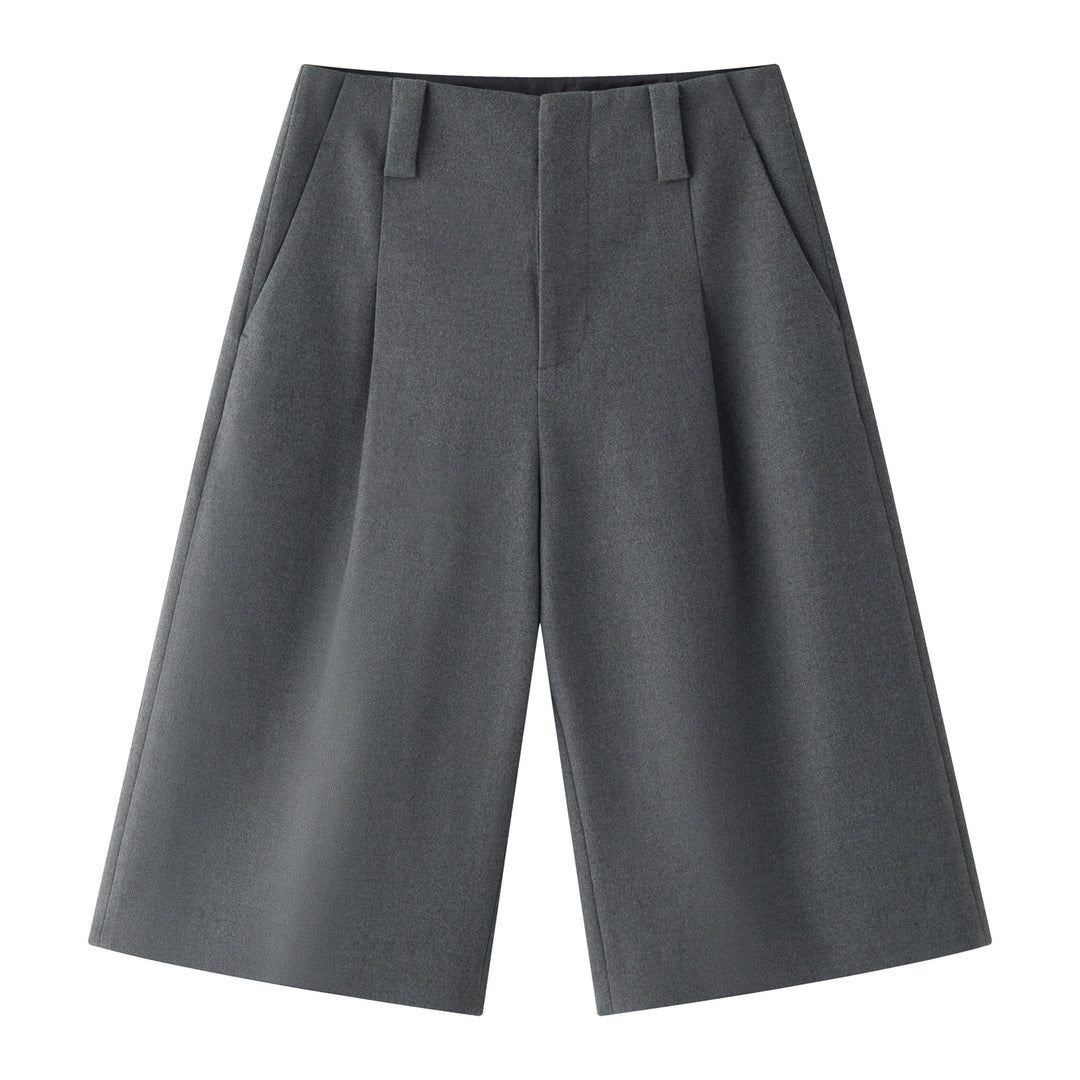 Women's high-waisted culotte in tailoring style with pleats and side pockets Amarae