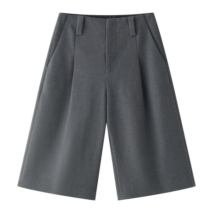 Women's high-waisted culotte in tailoring style with pleats and side pockets Amarae