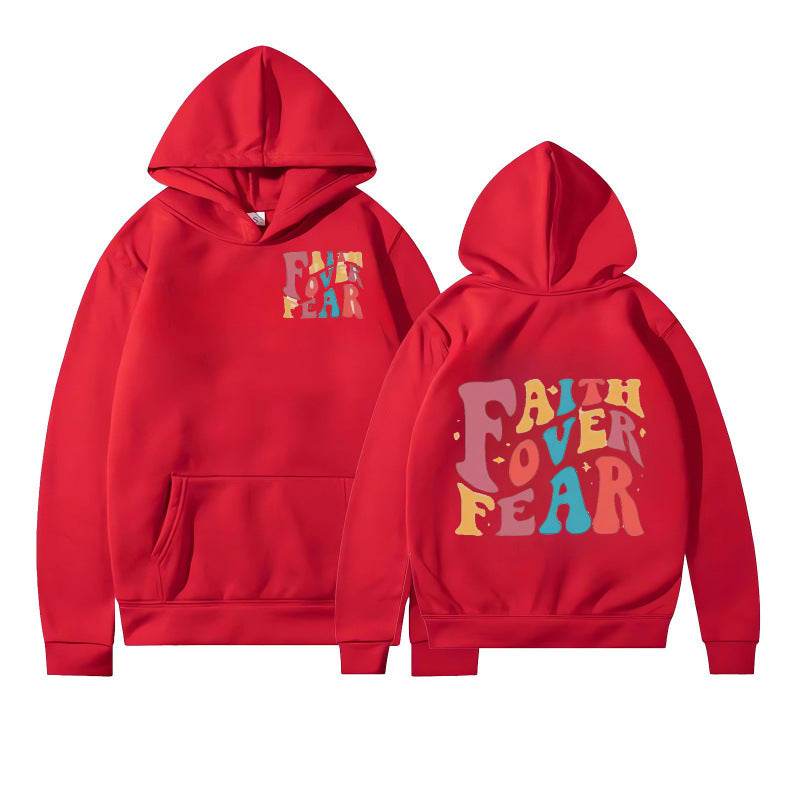 Women's hoodie with creative lettering and soft inner fleece Lune London