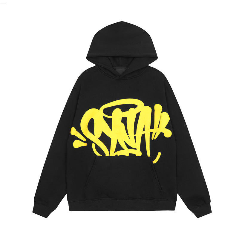 Women's hoodie with creative graffiti design and practical kangaroo pockets Chic & Stil
