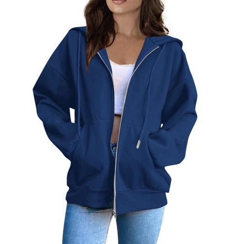 Women's hoodie jacket with cozy oversized cut Chic & Stil