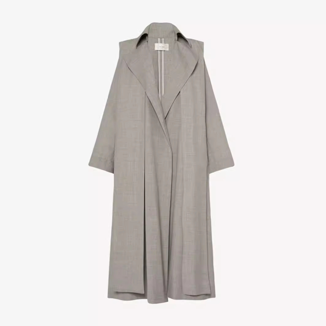 Manteau long oversized pour femmes avec large col Chic & Stil